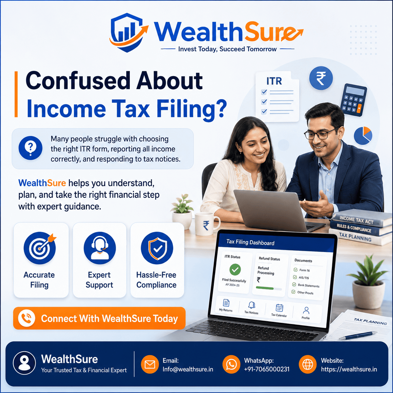 eFiling Services in India: A Complete Guide to Online Tax Filing with Confidence by WealthSure