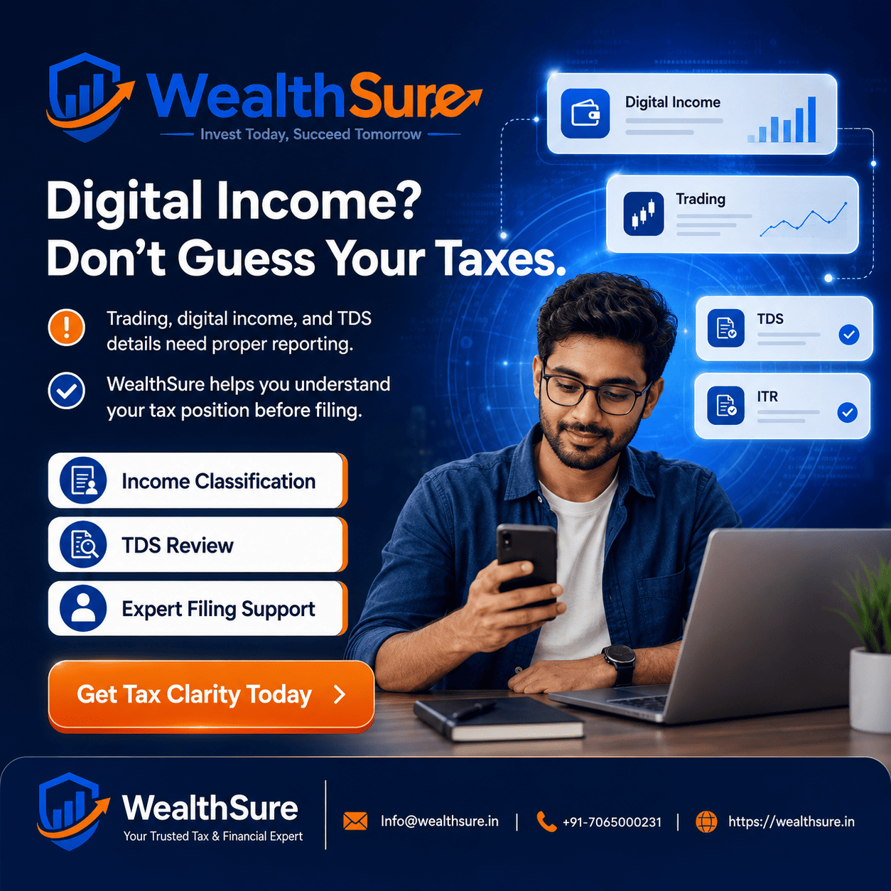 Clear Tax in India: A Practical Guide to Filing, Payments, Refunds and Peace of Mind by WealthSure