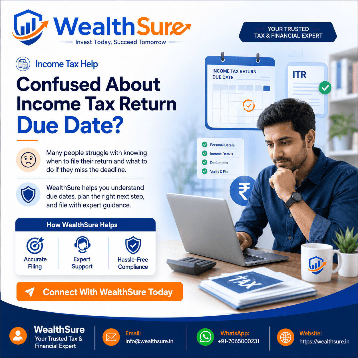 E Filing ITR in India: A Complete Online Income Tax Return Guide for Taxpayers by WealthSure