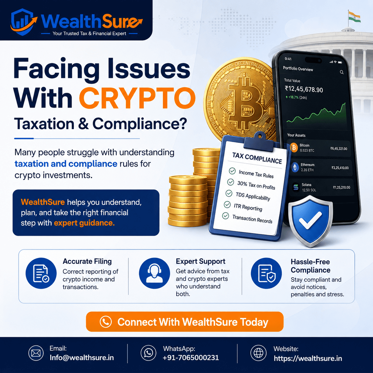 Crypto taxes in India guide for investors, traders and taxpayers by WealthSure