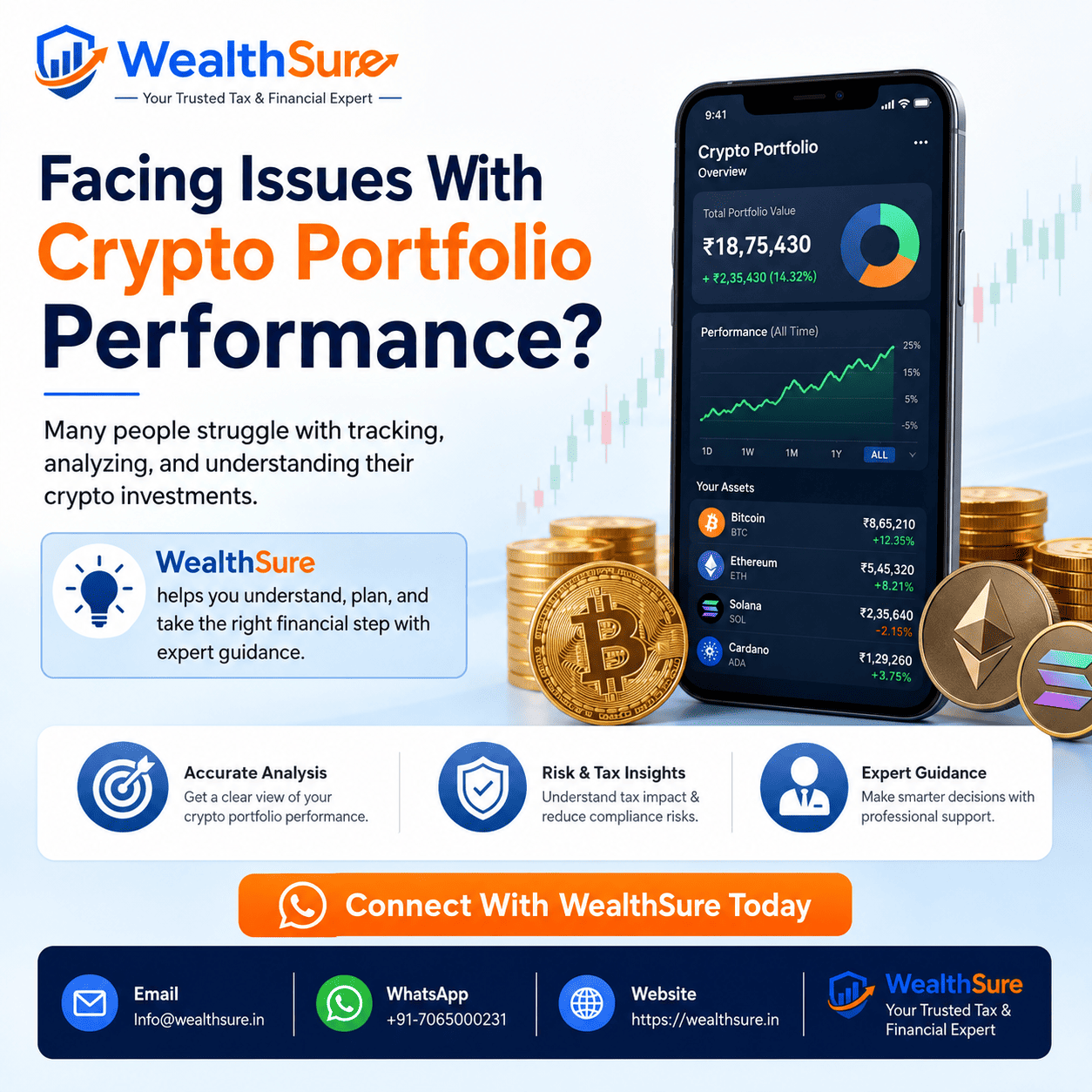 Crypto tax in India guide for investors, traders and taxpayers by WealthSure