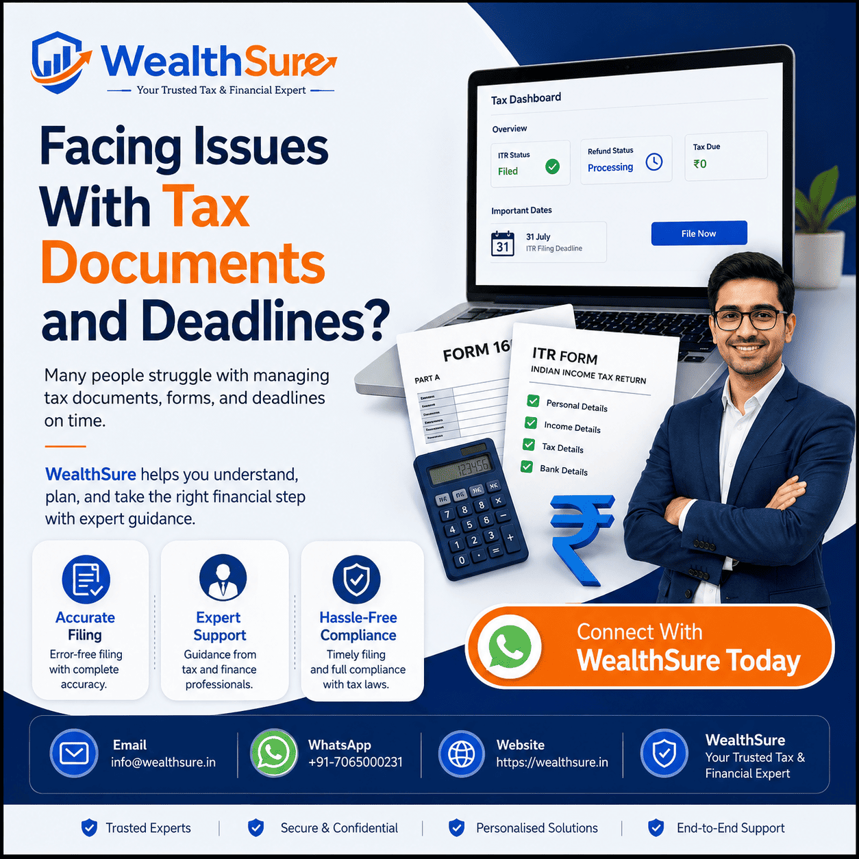 ITR filing guide for Indian taxpayers by WealthSure