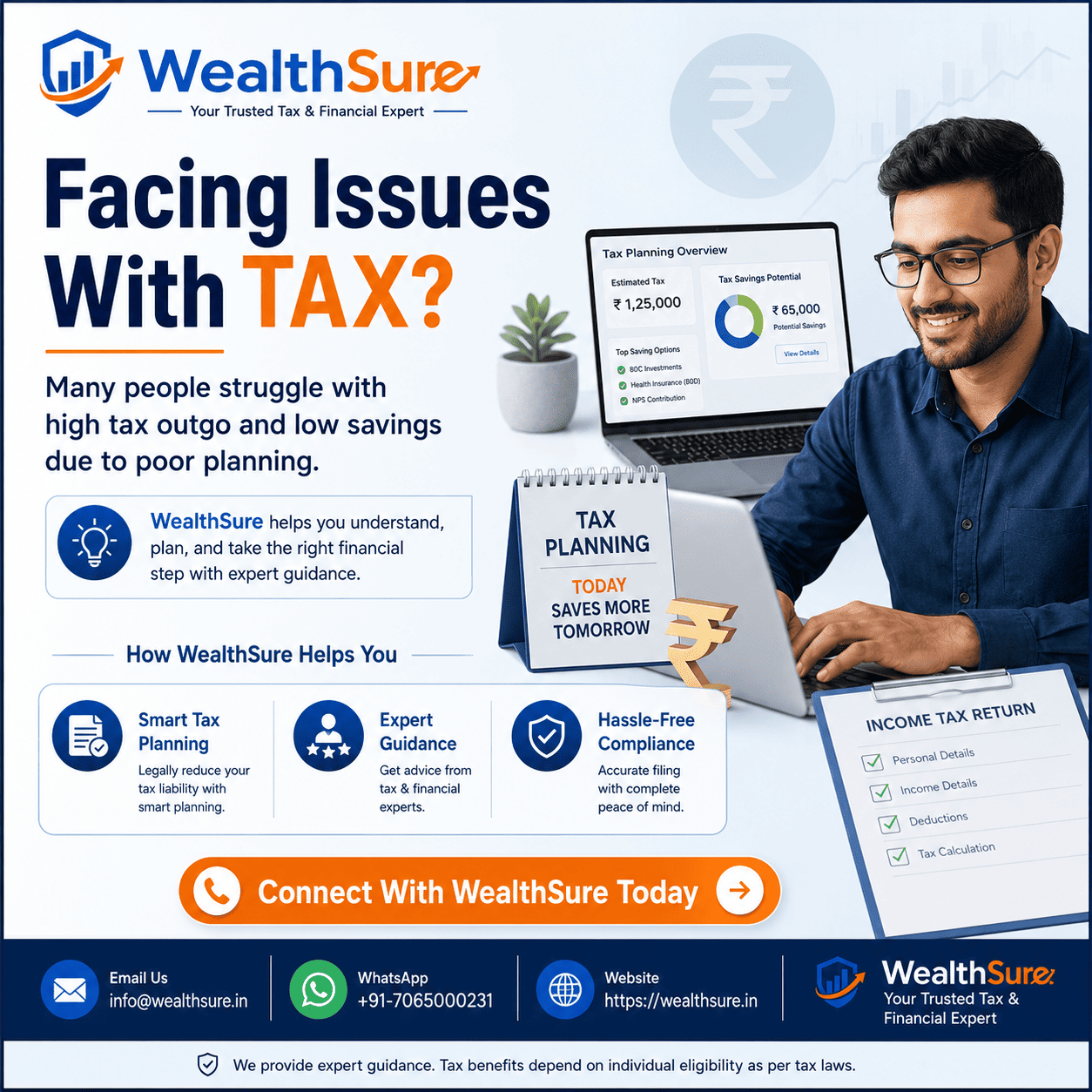 Income tax return filing guide for Indian taxpayers by WealthSure