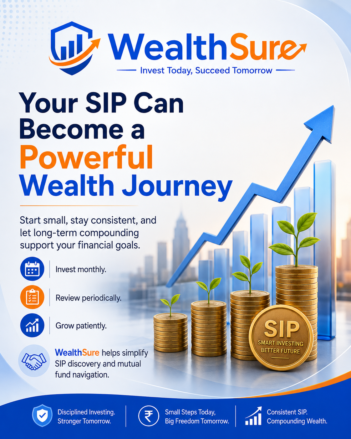 Mutual fund SIP growth illustration by WealthSure